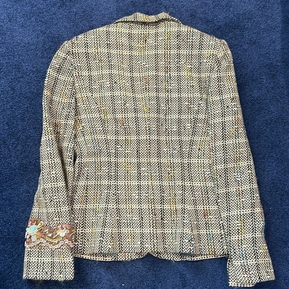 Paule Vasseur Embroidered Blazer US Size 8 - Picture 6 of 8